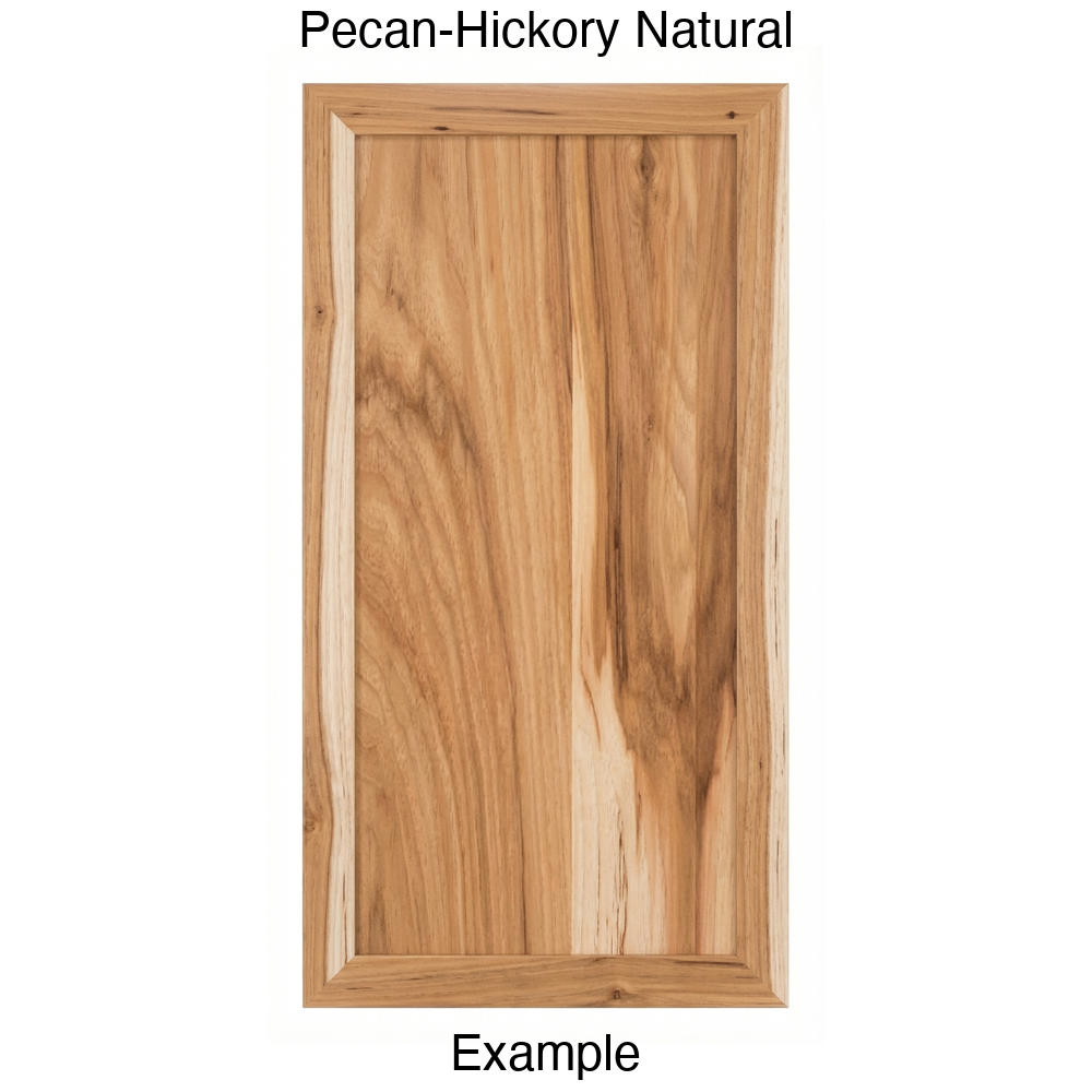 Kennedy Recessed Panel Cabinet Door in Pecan Hickory Natural