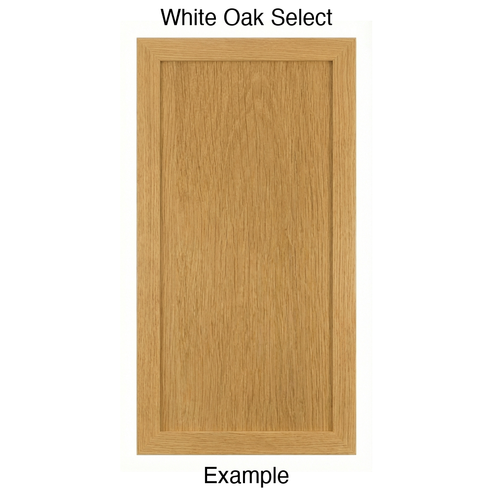 Kennedy Recessed Panel Cabinet Door in White Oak Select