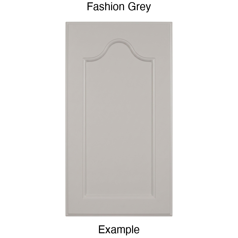 LR981 Cathedral Recessed Panel Thermofoil Cabinet Door (Mission Style) in Fashion Grey