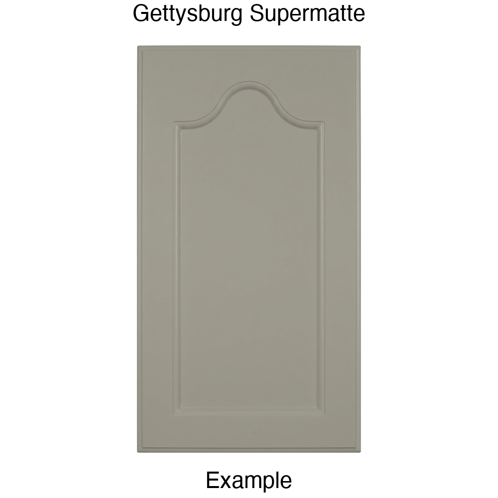 LR981 Cathedral Recessed Panel Thermofoil Cabinet Door (Mission Style) in Gettysburg Supermatte
