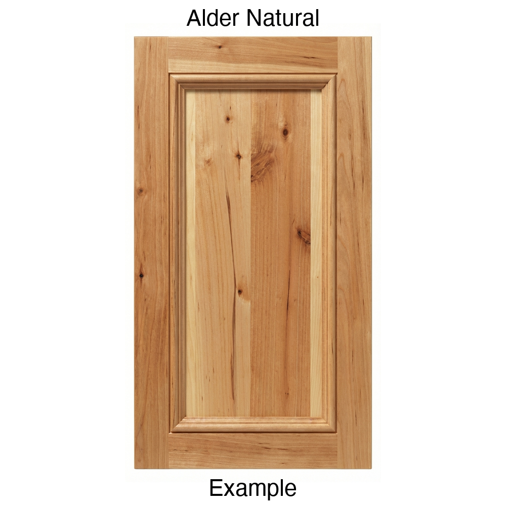 Laguna Recessed Panel Cabinet Door in Alder Natural