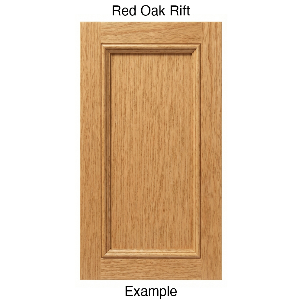 Laguna Recessed Panel Cabinet Door in Red Oak Rift