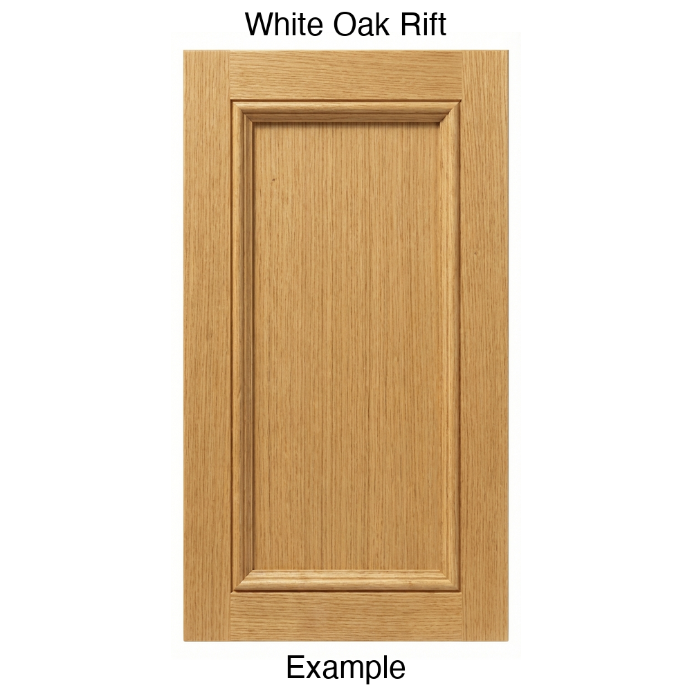 Laguna Recessed Panel Cabinet Door in White Oak Rift