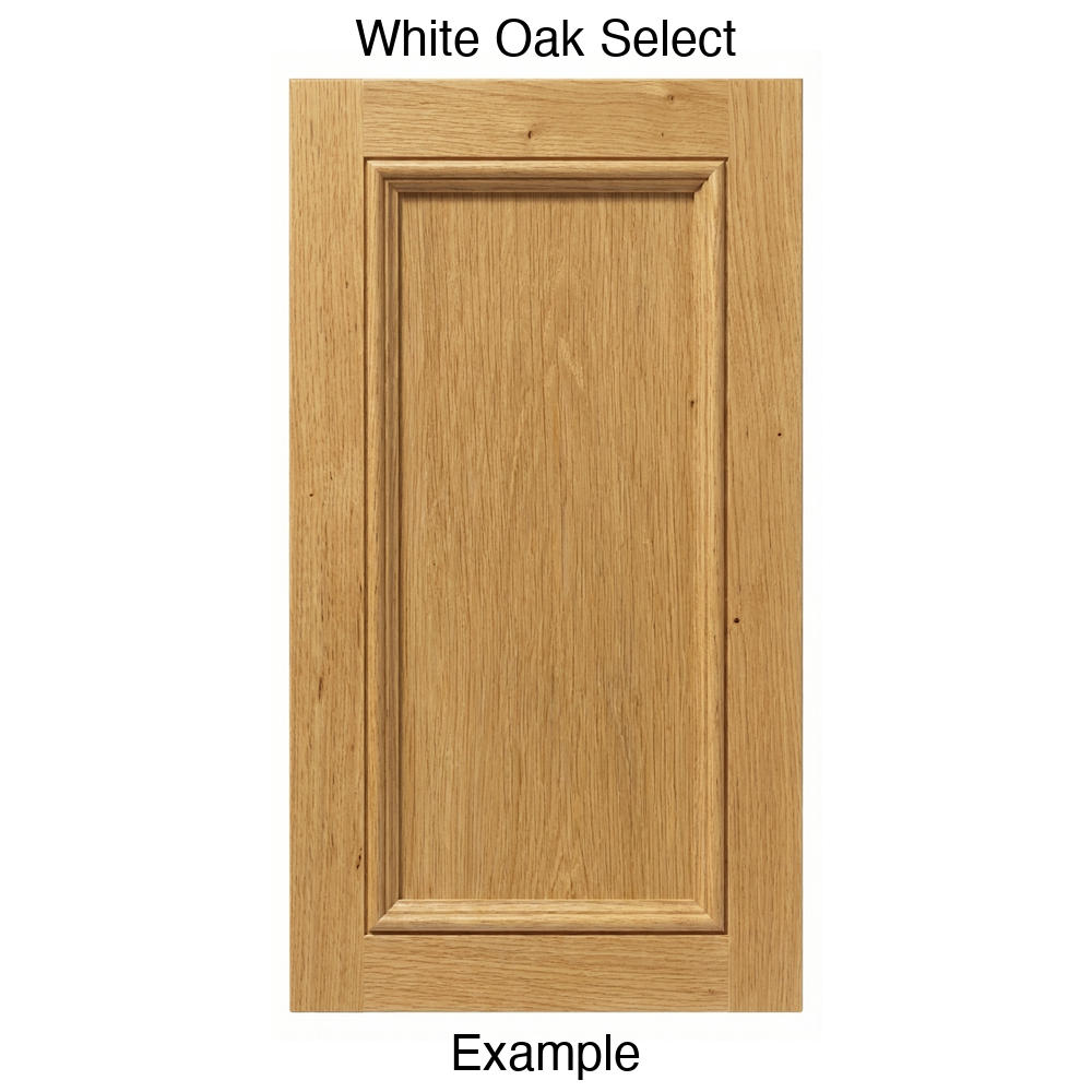 Laguna Recessed Panel Cabinet Door in White Oak Select