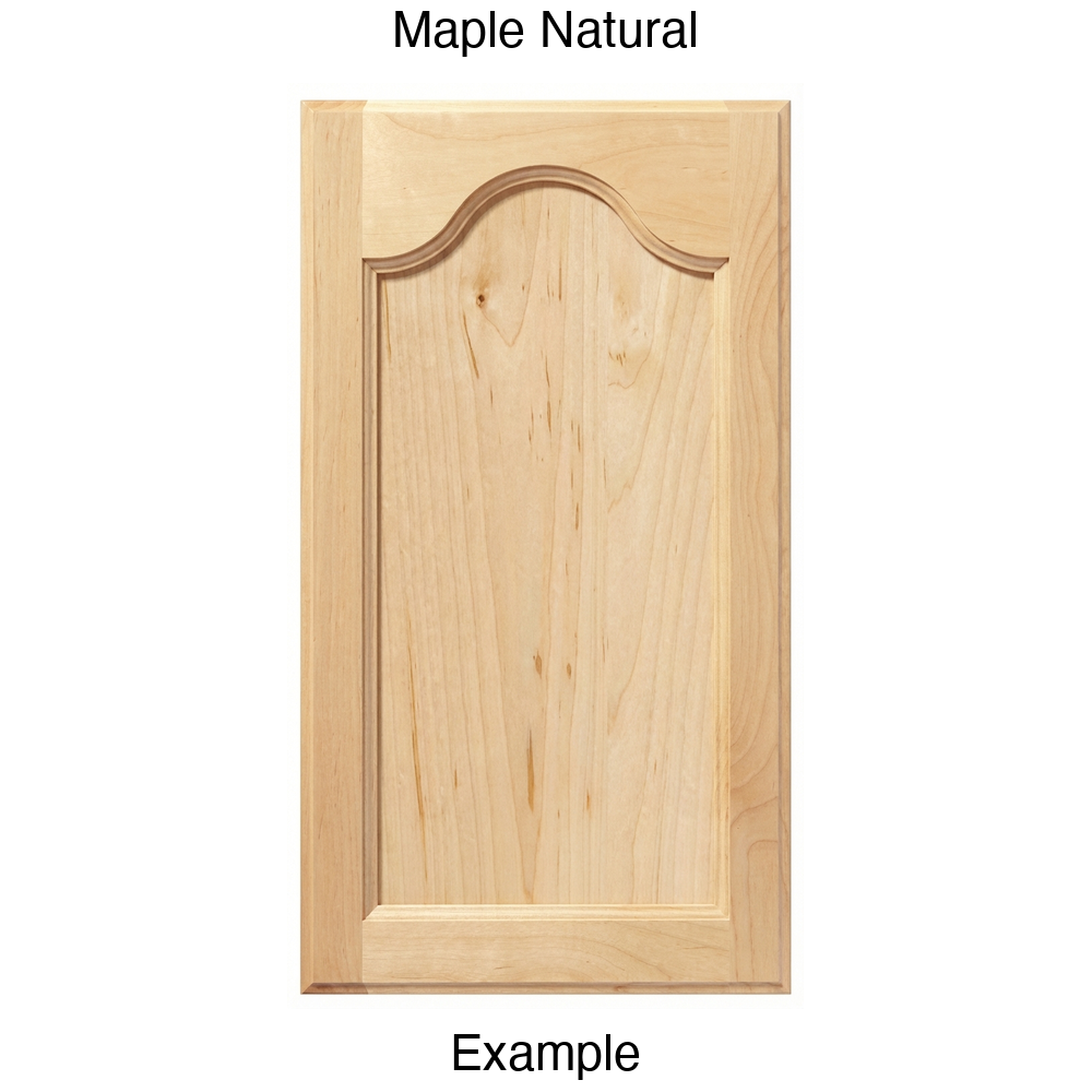 Mission Cathedral Recessed Panel Cabinet Door in Maple Natural