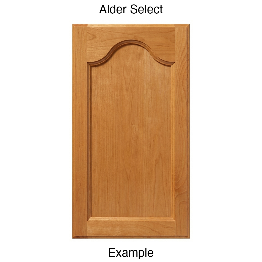 Mission Cathedral Recessed Panel Cabinet Door in Alder Select