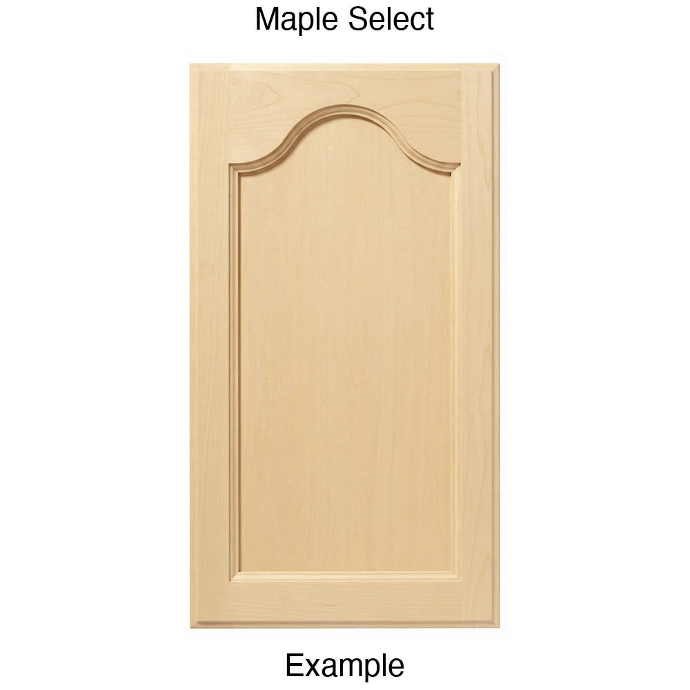 Mission Cathedral Recessed Panel Cabinet Door in Maple Select
