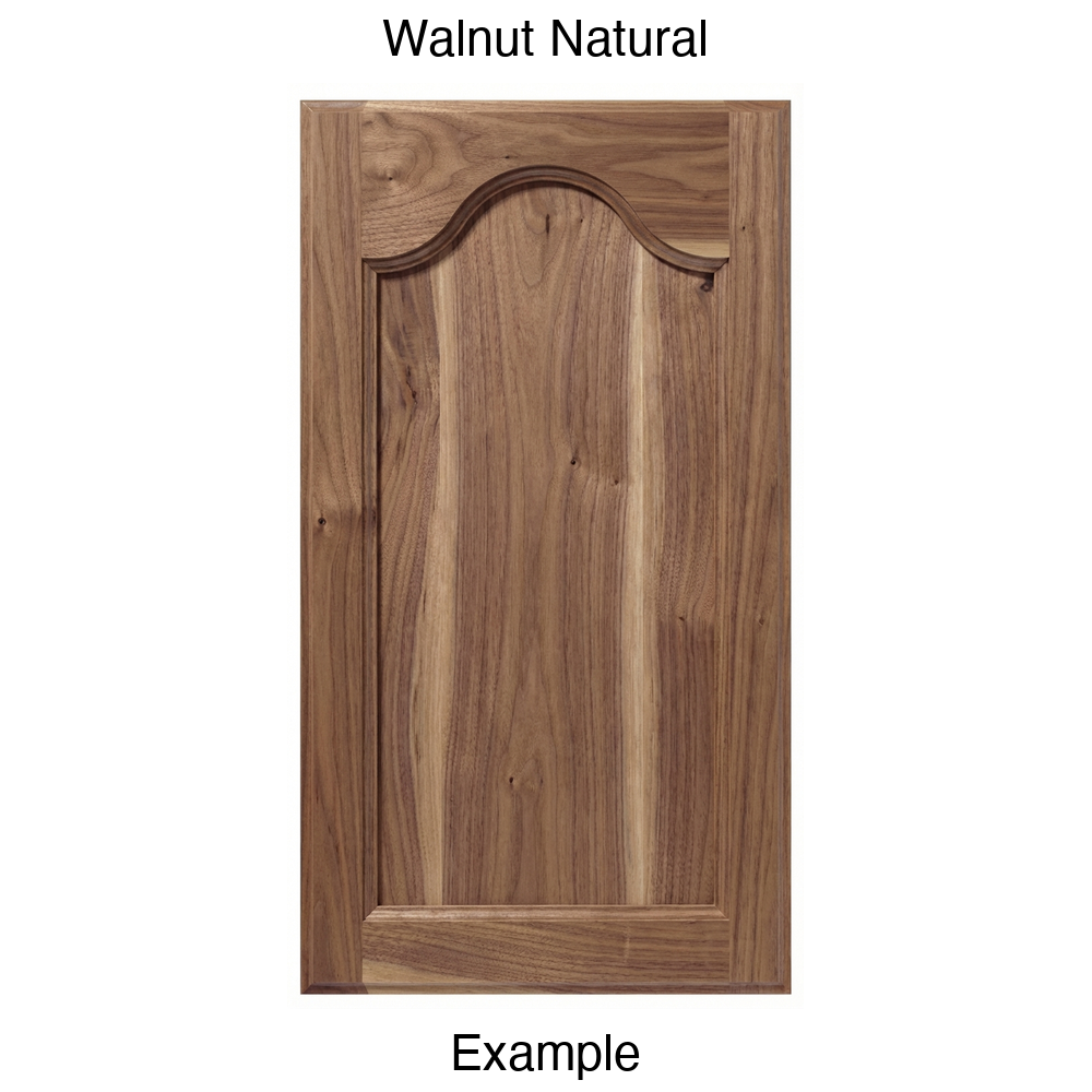 Mission Cathedral Recessed Panel Cabinet Door in Walnut Natural