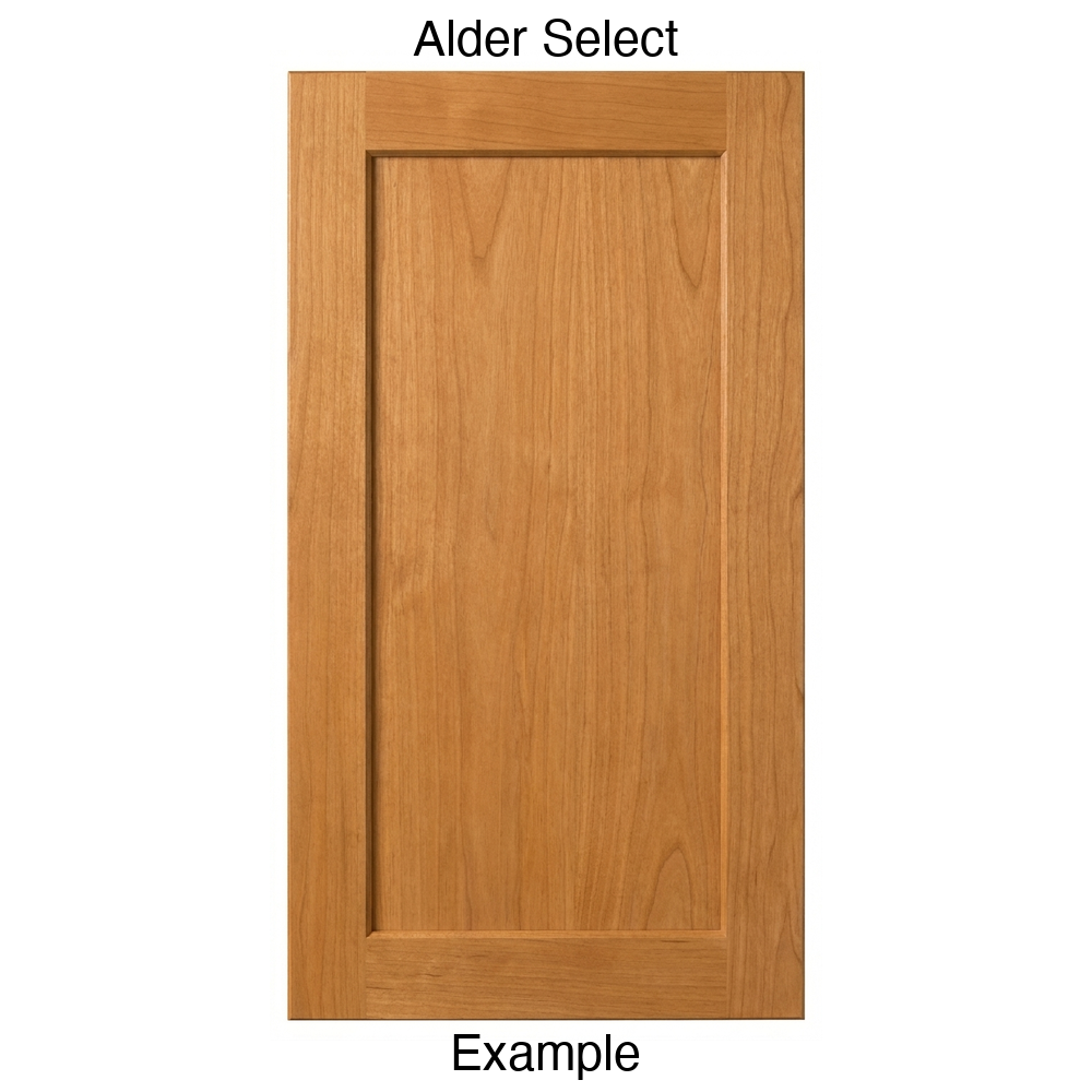 Oakley Recessed Panel Cabinet Door in Alder Select