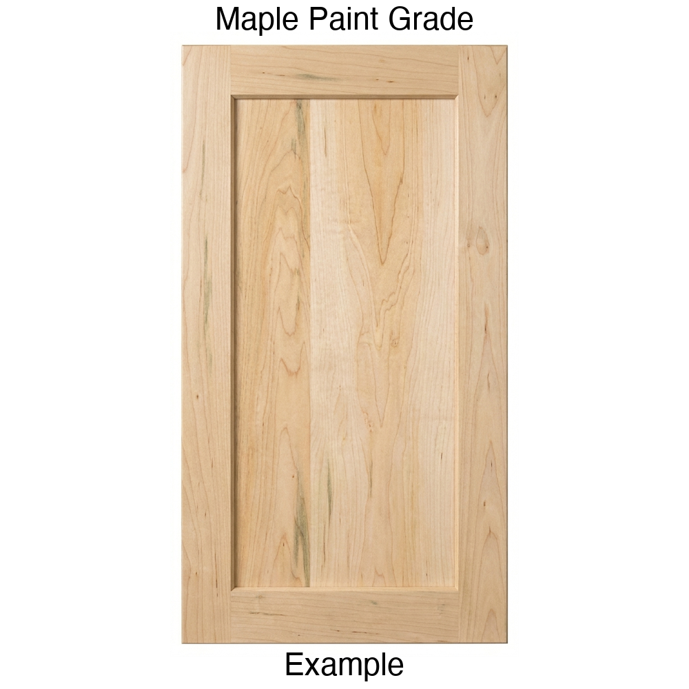 Oakley Recessed Panel Cabinet Door in Maple Paint Grade