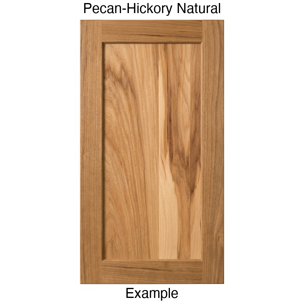 Oakley Recessed Panel Cabinet Door in Pecan Hickory Natural