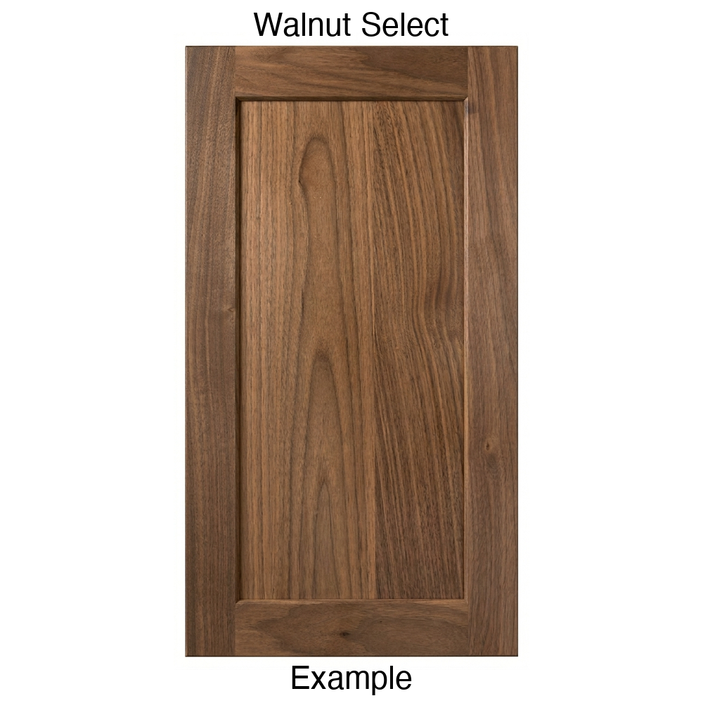 Oakley Recessed Panel Cabinet Door in Walnut Select