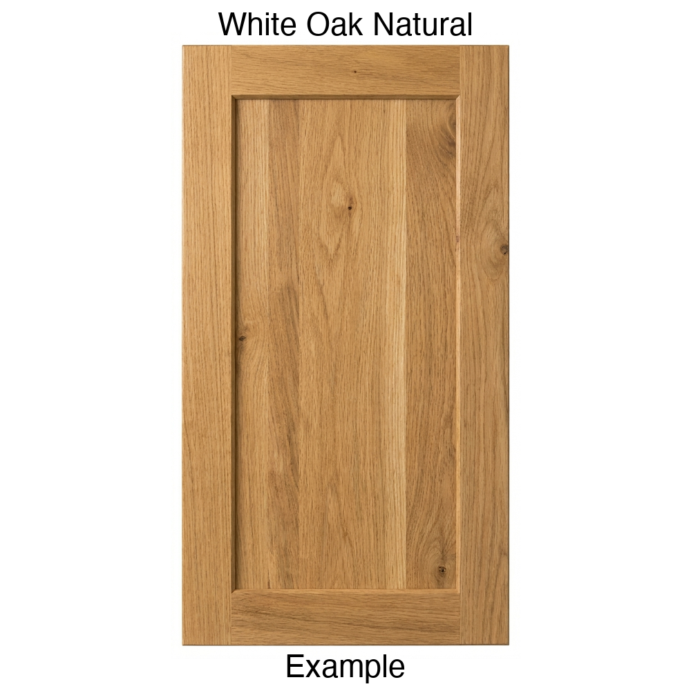 Oakley Recessed Panel Cabinet Door in White Oak Natural