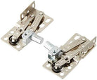 Pair of soft close tip tray hinges