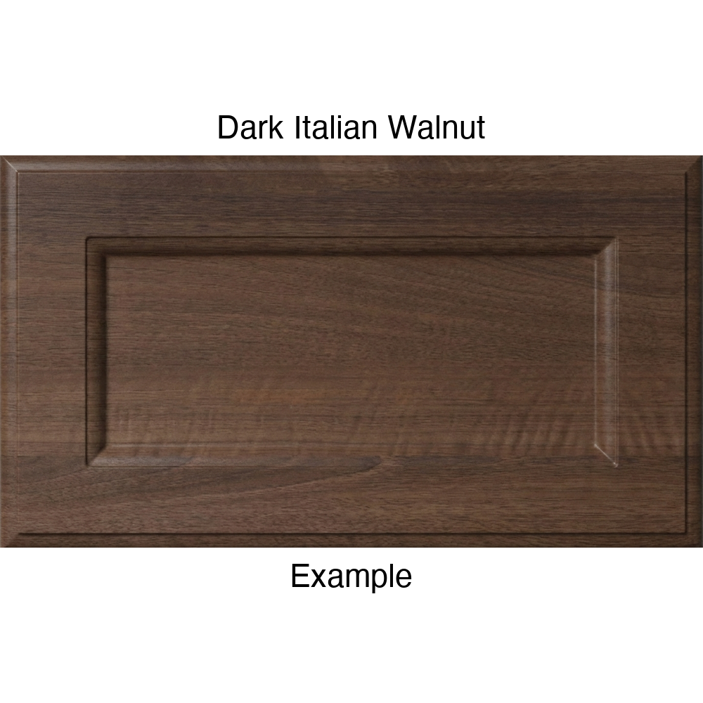 RR980 Thermofoil (Adobe Style) Drawer Front, Routed, in Dark Italian Walnut