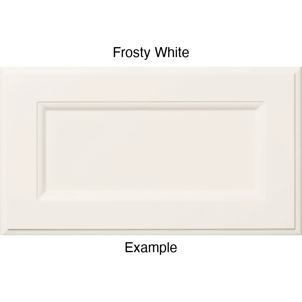 RR980 Thermofoil (Adobe Style) Drawer Front, Routed, in Frosty White