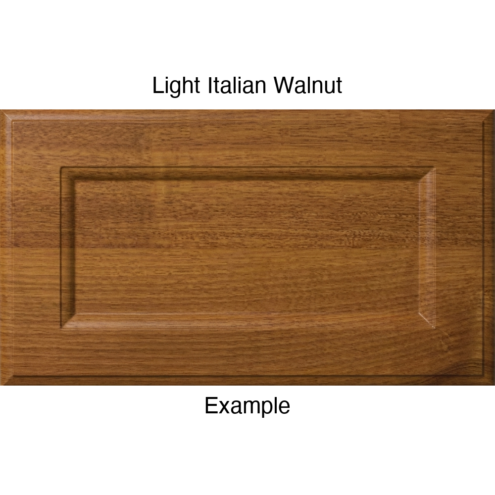 RR980 Thermofoil (Adobe Style) Drawer Front, Routed, in Light Italian Walnut