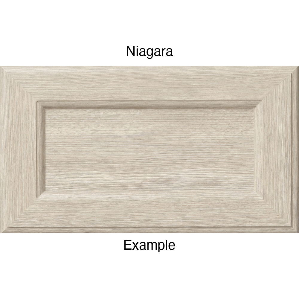 RR980 Thermofoil (Adobe Style) Drawer Front, Routed, in Niagara