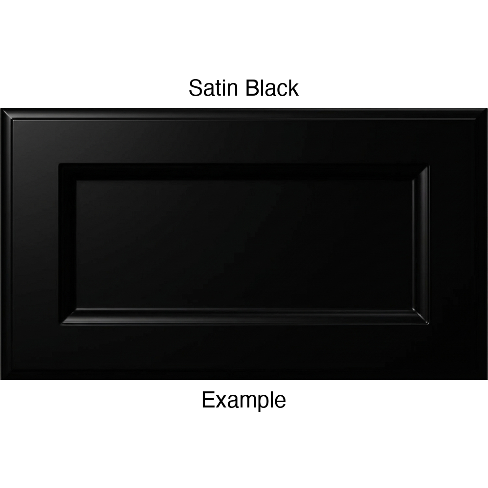 RR980 Thermofoil (Adobe Style) Drawer Front, Routed, in Satin Black