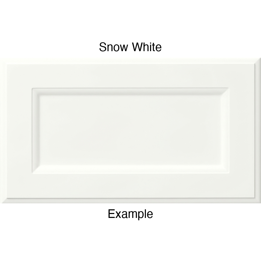 RR980 Thermofoil (Adobe Style) Drawer Front, Routed, in Snow White