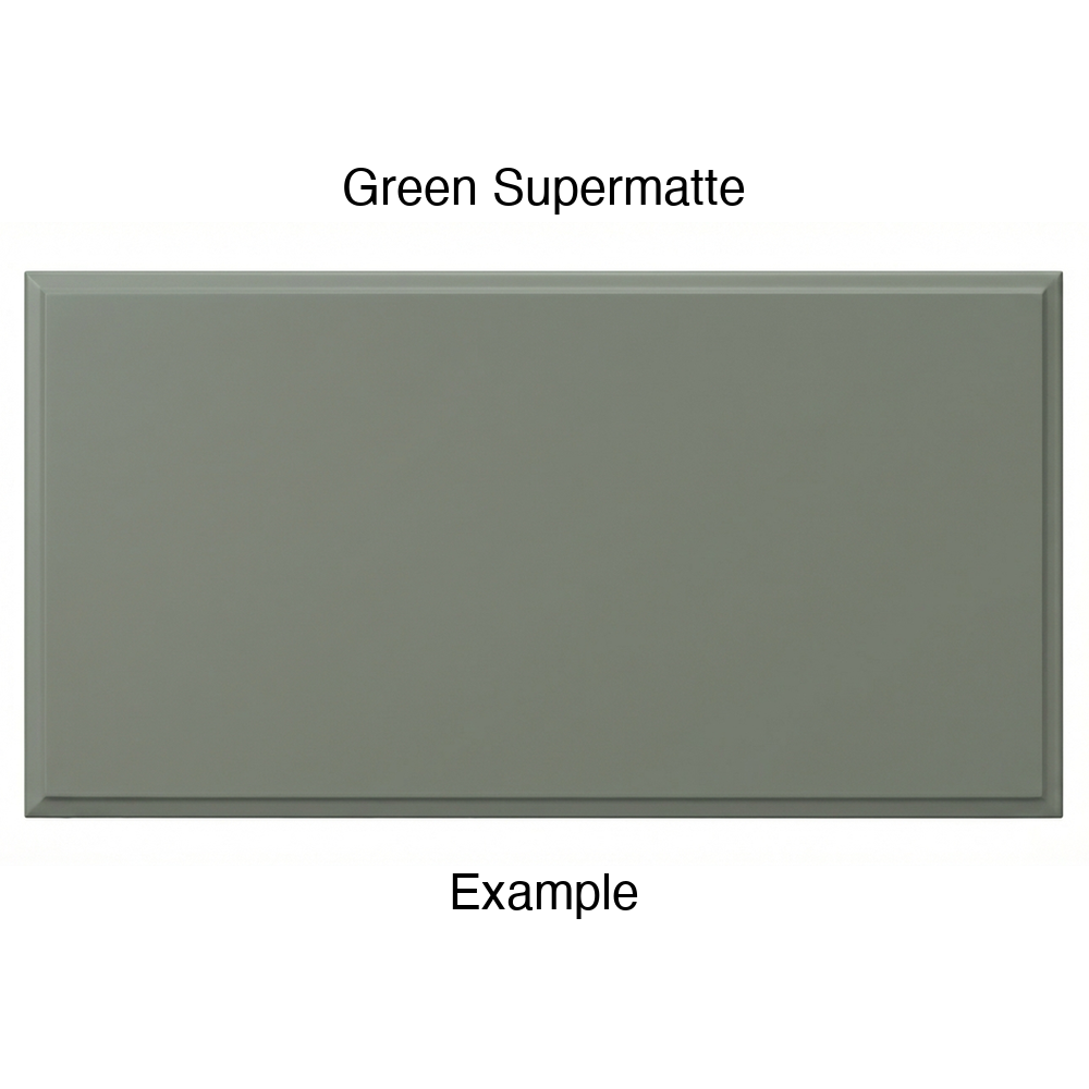 RR980 Thermofoil (Adobe Style) Drawer Front, Solid, in Green Supermatte