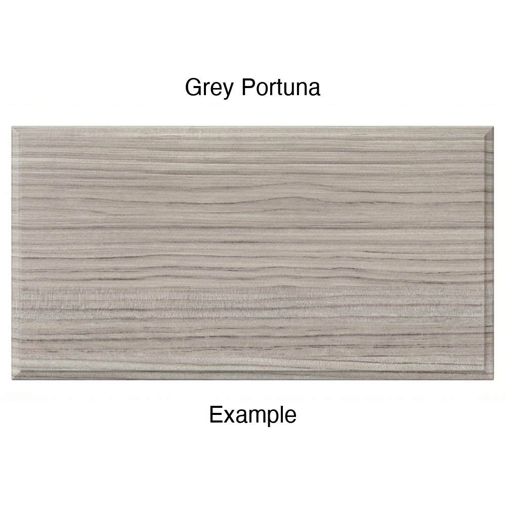 RR980 Thermofoil (Adobe Style) Drawer Front, Solid, in Grey Portuna