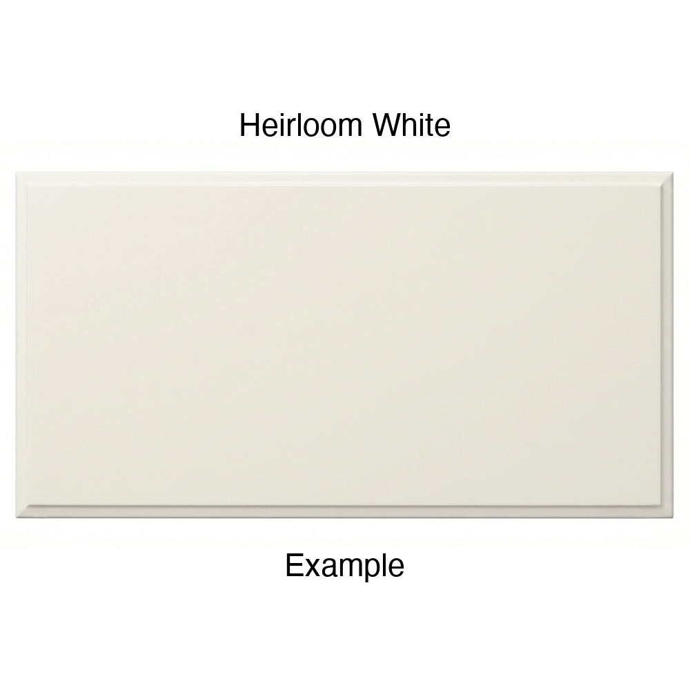 RR980 Thermofoil (Adobe Style) Drawer Front, Solid, in Heirloom White