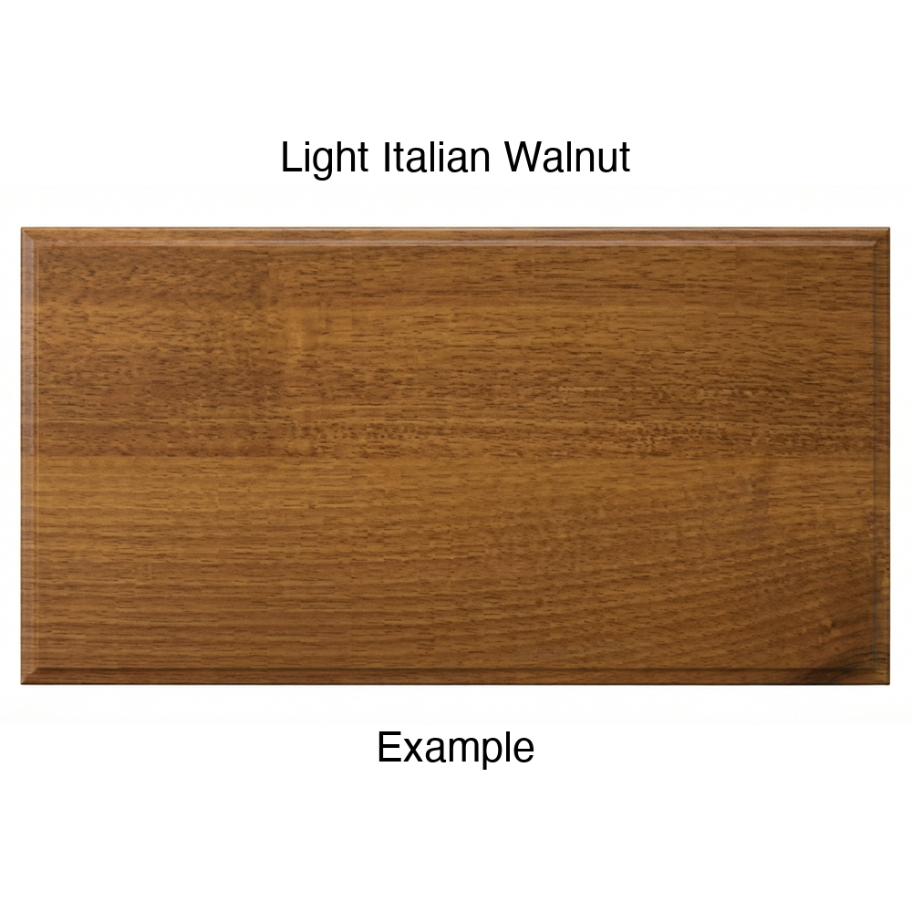 RR980 Thermofoil (Adobe Style) Drawer Front, Solid, in Light Italian Walnut