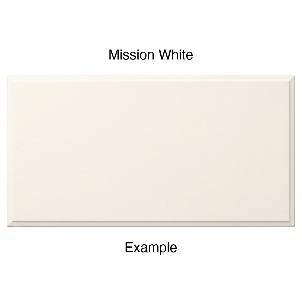 RR980 Thermofoil (Adobe Style) Drawer Front, Solid, in Mission White