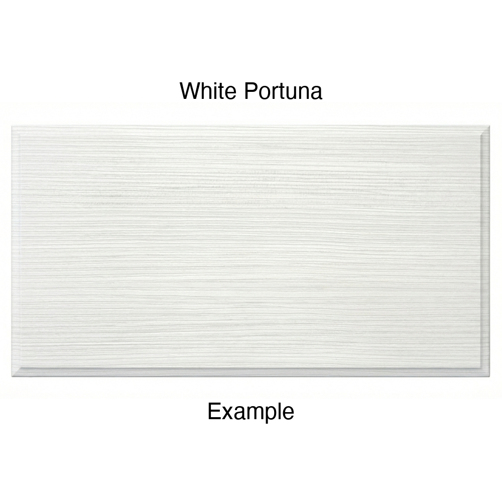 RR980 Thermofoil (Adobe Style) Drawer Front, Solid, in White Portuna