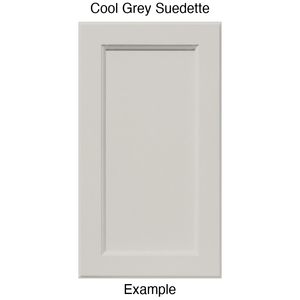 RR980 Recessed Panel Thermofoil Cabinet Door (Adobe Style) in Cool Grey Suedette