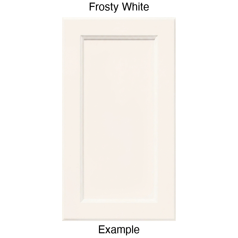 RR980 Recessed Panel Thermofoil Cabinet Door (Adobe Style) in Frosty White