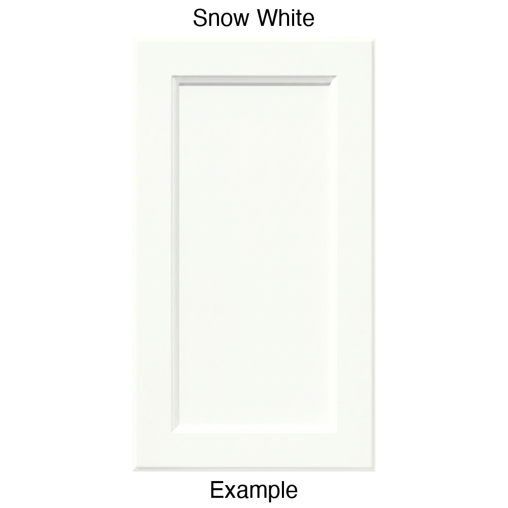 RR980 Recessed Panel Thermofoil Cabinet Door (Adobe Style) in Snow White