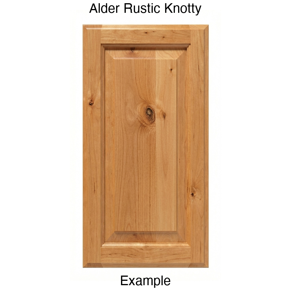 Revere Raised Panel Cabinet Door in Alder Rustic Knotty