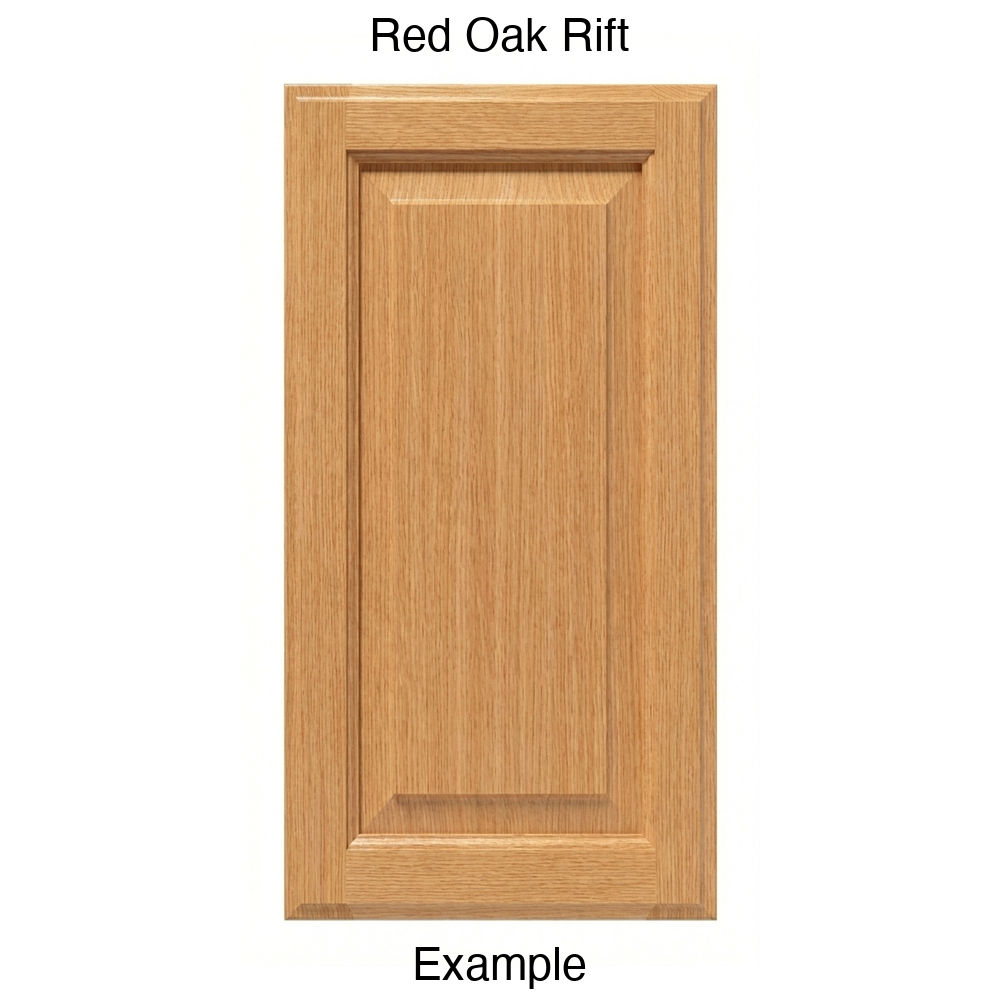 Revere Raised Panel Cabinet Door in Red Oak Rift