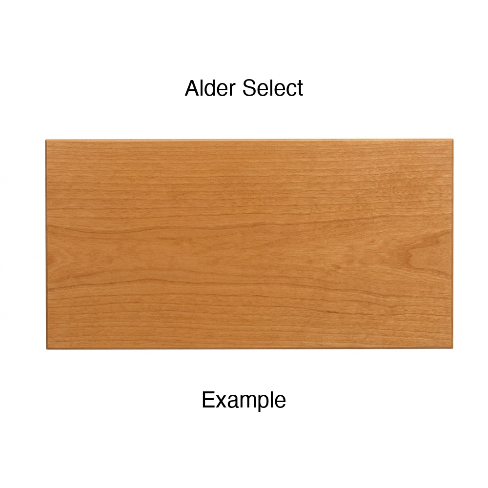 Alpine Drawer Front, Solid, in Alder Select