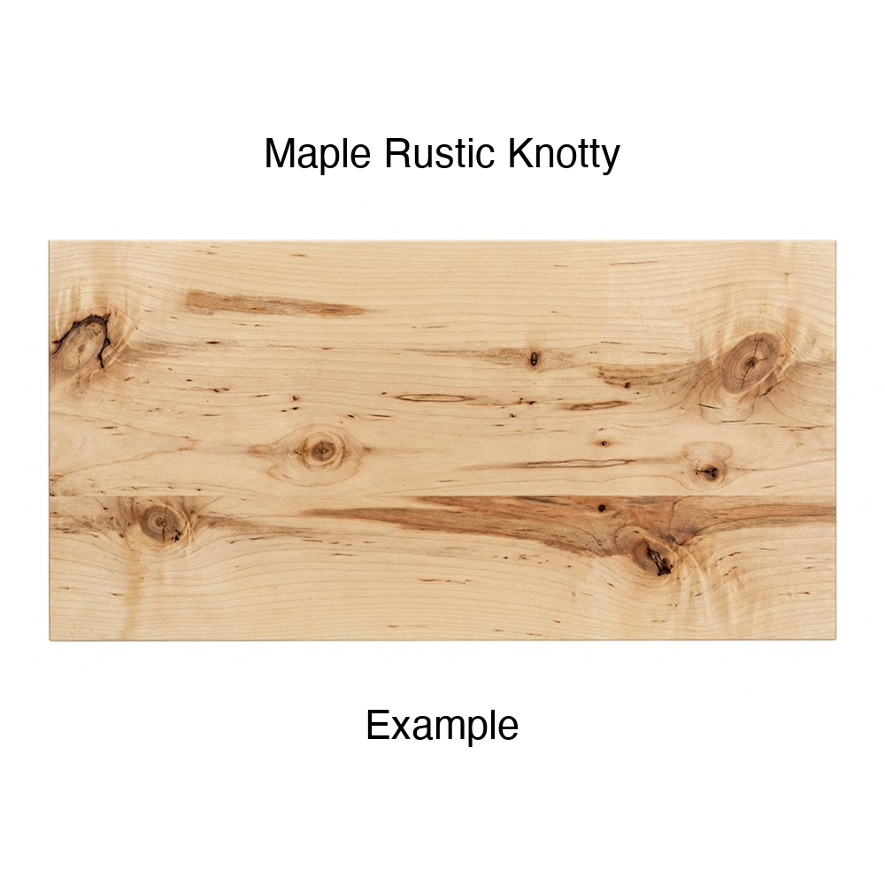 Tacoma Drawer Front (Plank Style) in Maple Rustic Knotty
