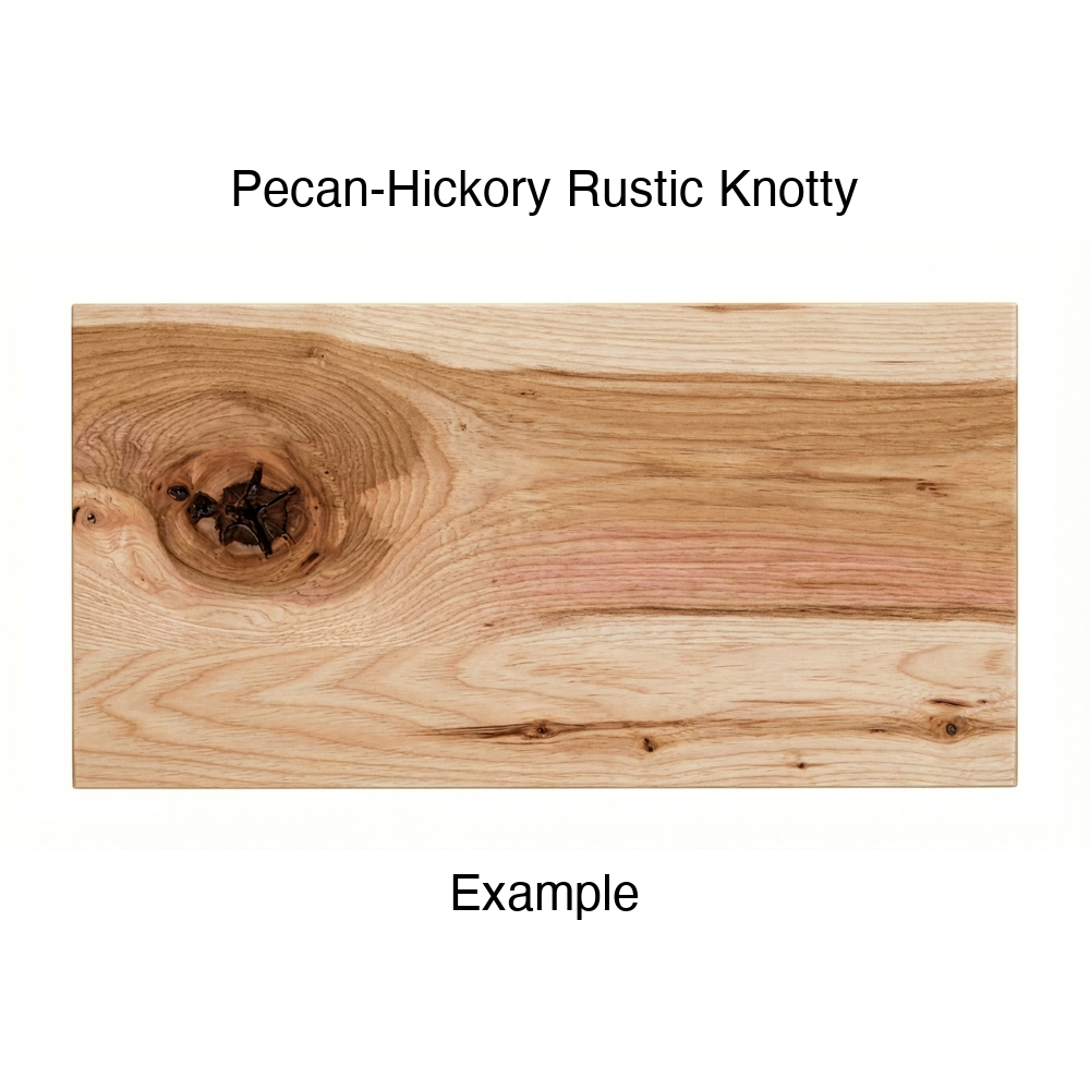 Harmony Drawer Front, Solid, in Pecan-Hickory Rustic Knotty