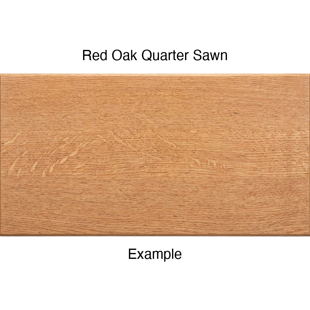 Tacoma Drawer Front (Plank Style) in Red Oak Quarter Sawn