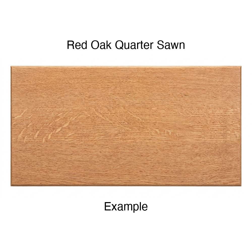 Harmony Drawer Front, Solid, in Red Oak Quarter Sawn