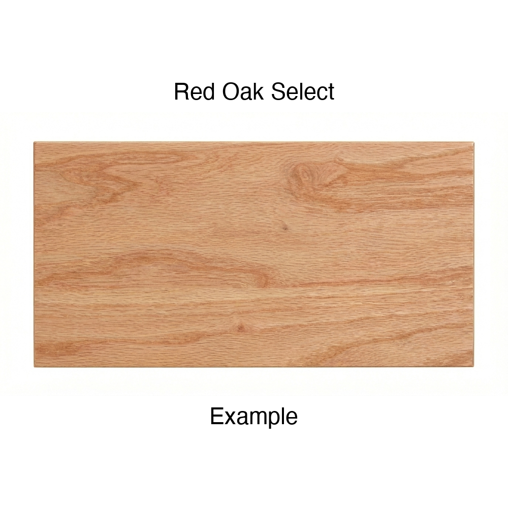 Harmony Drawer Front, Solid, in Red Oak Select