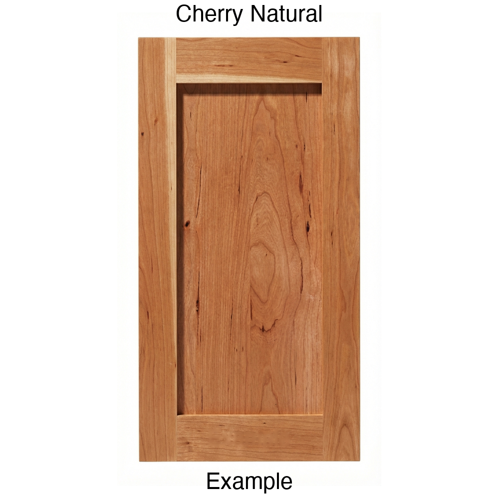 Shaker Recessed Panel Cabinet Door in Cherry Natural
