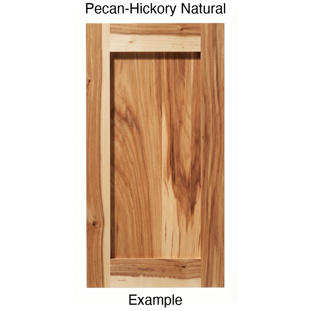 Shaker Recessed Panel Cabinet Door in Pecan-Hickory Natural