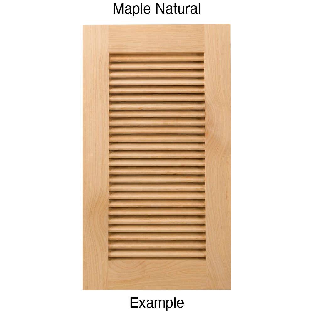 True Louver Louvered Cabinet Door in Maple Natural