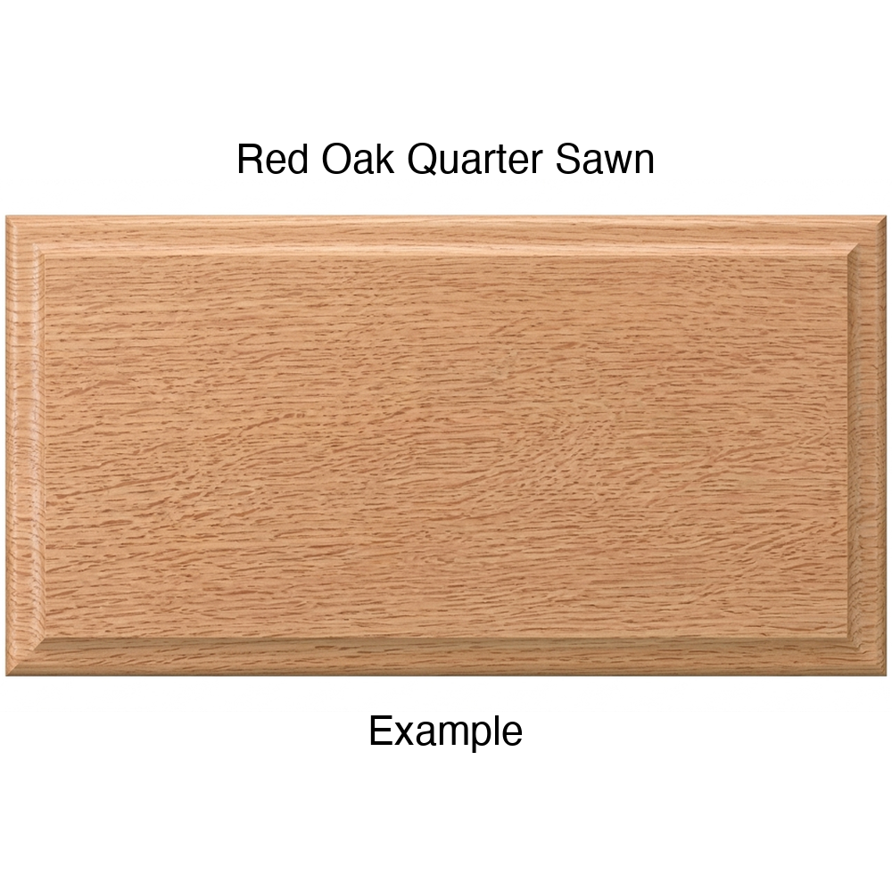 Adobe Drawer Front, Solid, in Red Oak Quarter Sawn