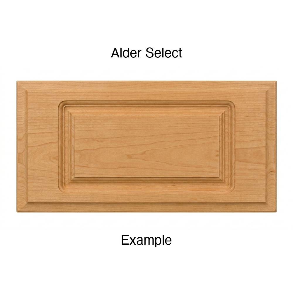 Adobe Drawer Front, Routed, in Alder Select