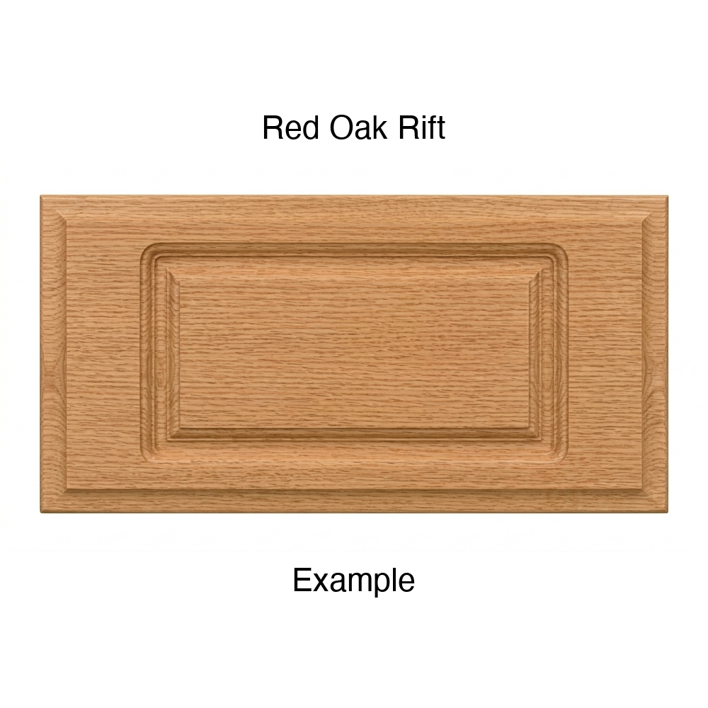 Adobe Drawer Front, Routed, in Red Oak Rift