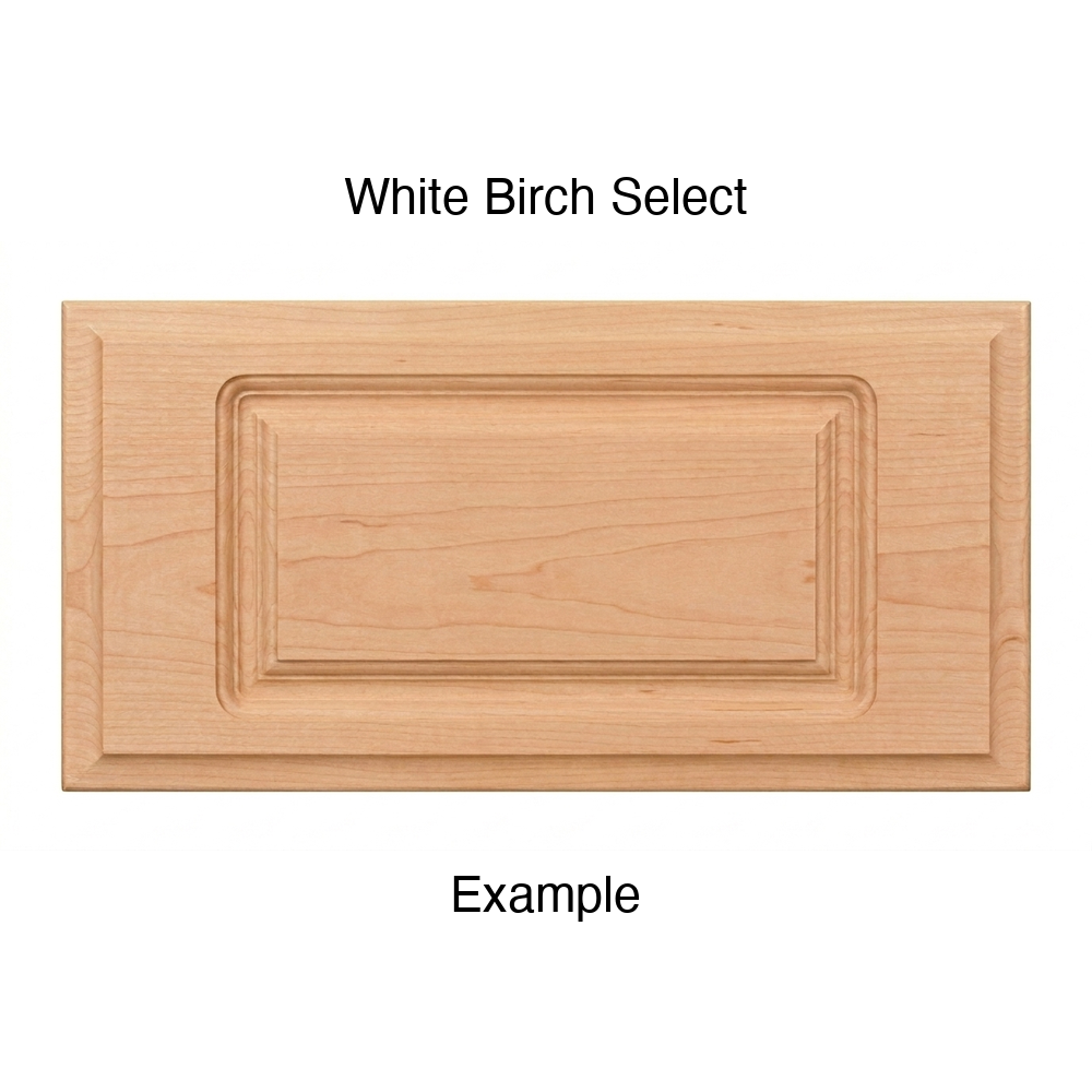 Adobe Drawer Front, Routed, in White Birch Select