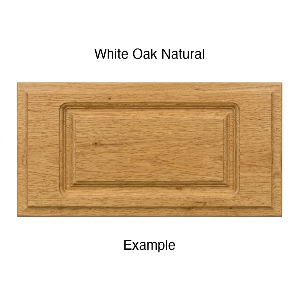 Adobe Drawer Front, Routed, in White Oak Natural