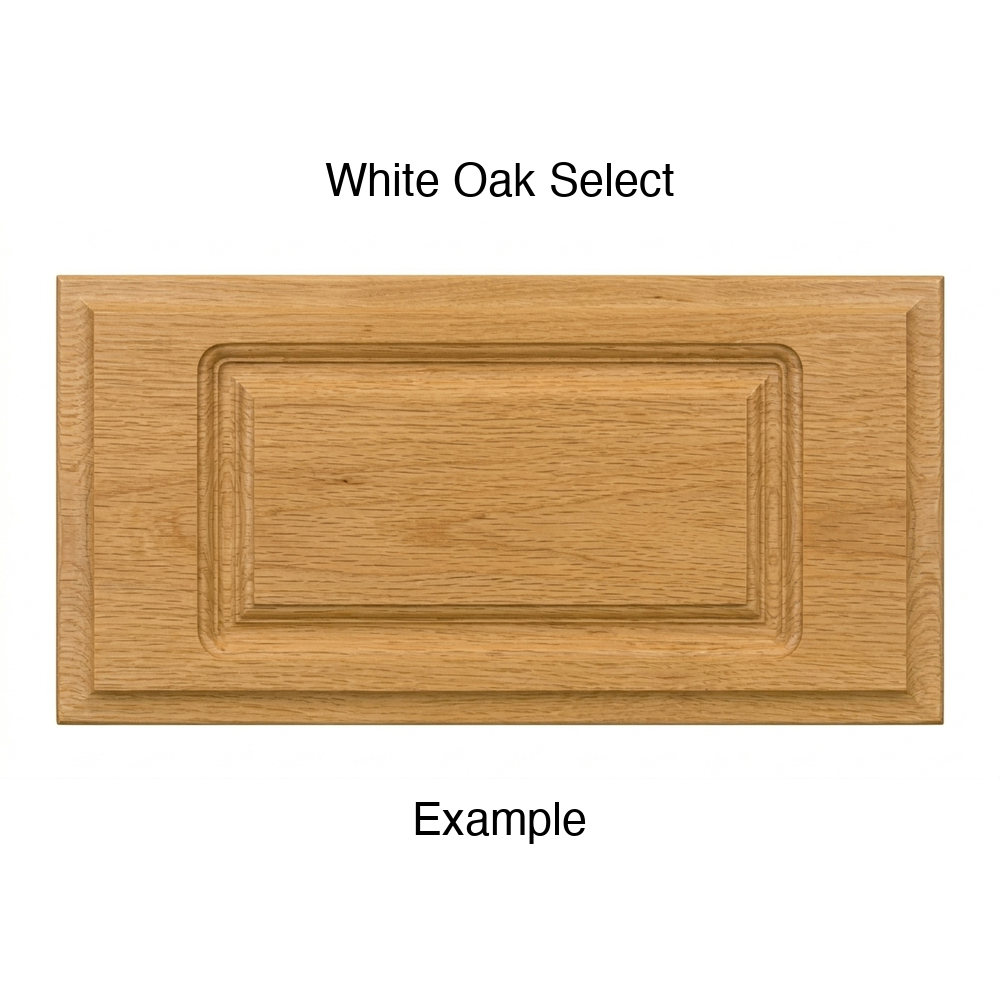 Adobe Drawer Front, Routed, in White Oak Select